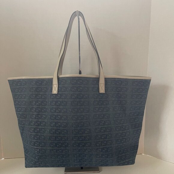 Gucci Interlocking GG Denim Leather Trim (1934kw82) - Picture 1 of 10